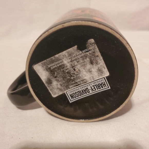 Harley Davidson Motorcycle Mug The Great American Freedom Machine Black 11 oz. - Picture 4 of 5
